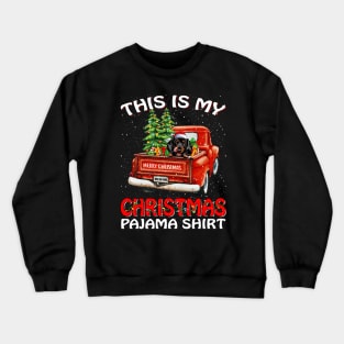 This Is My Christmas Pajama Shirt Dachshund Truck Tree Crewneck Sweatshirt